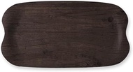 J-kitchens Obon Bon Tray, 16.9 inches (43 cm), Earth Tray, Dark Wood, 16.9 x 9.1 inches (43 x 23 cm)