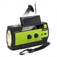 Multi-Functional Emergency Weather Radio, Portable Hand Crank Radio Solar Powered With Battery Backu