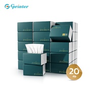 Gprinter กระดาษทิชชู่ Jasmeen หนา5ชั้น กระดาษชำระ ไร้ฝุ่น ซึมซับน้ำได้ดี 20ห่อ