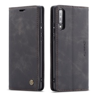 Galaxy A70s Case WindCase Retro PU Leather TPU Inner Wallet Case [Card Slots] [Magnetic Closure] Fli