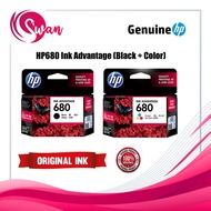 *READY STOCK* HP680 ORIGINAL &amp; GENUINE BLACK INK / TRI COLOR Cartridge / Single / Twin / Combo Pack