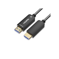 Fiber Optic HDMI Cable 30M, UGOMI PET Network Fiber HDMI 4K60HZ Luminous Speed HDMI 2.0b Support 18Gbps, ARC, Dolby Vision, 3D, HD