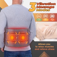 Electric Heating Waist Massage Belt Far Infrared Vibration Hot Compress