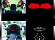FOR ZX-10R ZX-10R Motorcycle Headlights film Tail light film sticker color changing film