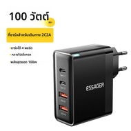 Essager 100W USB Type C Charger 65W PD Quick Charge4.0 3.0 Type-C Fast CHARGINGสําหรับiPhone 14 13 1