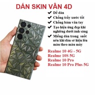 Transparent back 4D pattern skin sticker for Realme 14T Realme 10 4G - 5G Realme 10S 5G Realme 10 Pr