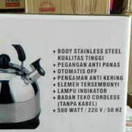 Electric Kettle / Electric Kettle Stainless Steel UTU 5 Liter Kettle 5 Liter Gabriellayuliantiseller