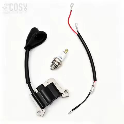 Universal Ignition Coil & Spark Plug Kit for CG430 520 26CC 1E34F 1E40F-5A Grass Strimmer Assembly L