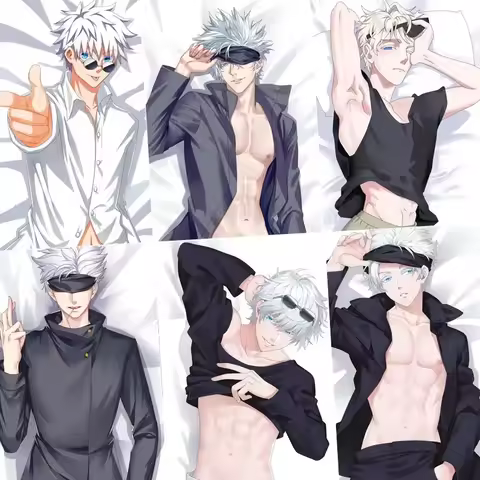 Jujutsu Kaisen Dakimakura Otaku Costume Cosplay Cover Anime Pillow Case Hugging Body Cushion Gojo Sa