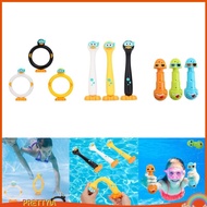 [PrettyiaSG] 3 Pieces Pool Dive Rings Set Swimming Pool Toys Aquatic Exercise Diving Rings Sinking P