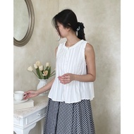 SOORI - 红 DAYOUNG (Ruffle Pleated Tanktop Korean Summer)