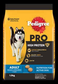 Pedigree High Protein Dry Dog Food - Medium &amp; Large Breed (Chicken &amp; Lamb) (1.5kg/ 3kg)