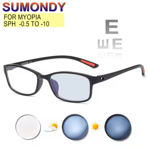 Prescription Custom Myopia Glasses Sph -0.5 to -10 Cyl -0.5 to -2.0 Women Men TR90 Frame Anti Blue R