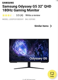 Samsung Odyssey G5 32" QHD 180Hz Gaming Monitor