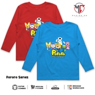 KATUN MAXIMO.CO Children's long-sleeved t-shirts with Pororo & Friends images, combed cotton materia
