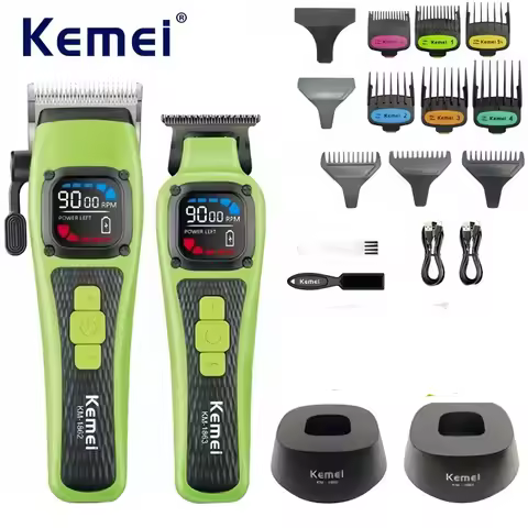 Kemei Electric Hair Clipper USB Rechargeable Professional Barber Styling Hair Trimmer Men's Hair Cut