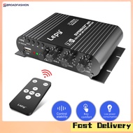 Broadfashion LEPY838USB Audio Amplifier Subwoofer Amp 12V Stereo Power Amplifier 2.1 Channel Integrated Mini Speaker Amplifier