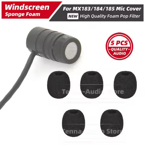 5PCS/LOT Compatible With Shure WL 183 184 185 WL183 WL184 WL185 Lavalier Mic Windshield Microphone F
