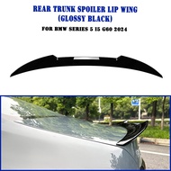 For BMW 5 Series I5 G60 525i 530i M60 2024+ M4 Style Rear Trunk Lid Spoiler Wing Carbon Fiber Look/G