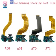 USB Charging Connector Board For Samsung A50 A51 A70 A71 Charging Port with Main Flex Cable Fingerpr