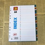 Colorful Document Divider PP Material 11 Holes