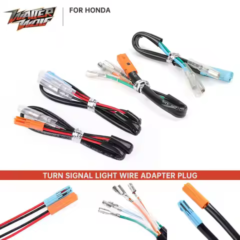 Turn Signal Marker Wire Adapter Plug Connector For HONDA MSX NC CTX 700 750 CBR CRF 250L RALLY 500R 