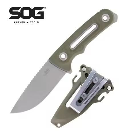 SOG Provider FX Fixed Blade Knife Portable Outdoor Survival Camping Fishing Hunting Knives /w Clip S