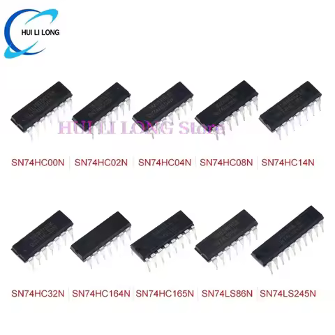 10/30PCS SN74HC00N SN74HC02N SN74HC04N SN74HC08N SN74HC14N SN74HC32N SN74HC164N SN74HC165N SN74LS86N