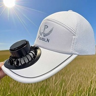 Summer Fan Hat with Fan Rechargeable Fan Hat Adult Sun Hat Sunscreen Outdoor Fishing Breathable Tren