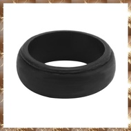 (Y O Q N)8Mm Popular Black Men Silicone Cool Rings Women Rubber Wedding Ring Environmental Sports Ri