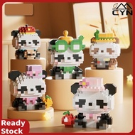 Sanrio DIY Cute Mini Animals Chinese Style Panda Building Blocks Educational Toys for Boys Kids Mode
