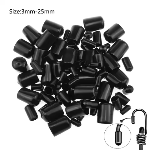 10-100pcs Rubber Screw End Cap 3-25mm PVC Elastic Rubber Dust Insulation Caps Rubber Cap End Caps PV