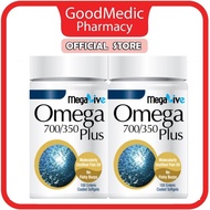 MegaLive Omega 700/350 Plus High Strength FISH OIL with Vitamin D3 (2 X 100'S)