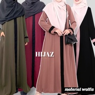 sale abaya hijaz ibu (tersedia couple anak) wolfis alkhatib collection - hitam s