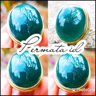 Batu Akik Bacan Doko Cincau Super Kristal Tembus Jumbo High Quality