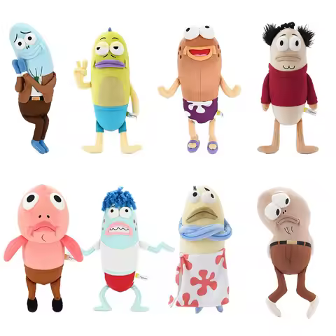 Original SpongeBob Merchandise Residents of Beechburg Ugly Fish Plush Toys Cute Residents Passerby F