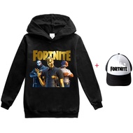 [In Stock] Fortnites Long Sleeves Anime Children Hoodies Boys Girls Kids Clothing Autumn Girl's Hoodies Fashion Cotton Blend Cartoon