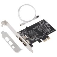 PCI-E PCI Express FireWire Card IEEE 1394 Controller Card with Firewire Cable for Video Audio Transm