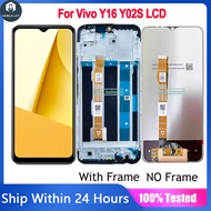 Original LCD For Vivo Y16/ Y02S LCD Display Touch Screen Digiziter Panel Assembly Replacement Parts 
