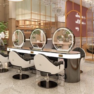 Barber Shop Mirror,Salon mirror, Single-sided mirror Double-sided mirror Marble Hair Salon Mirror Wi