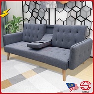 [FREE DELIVERY] Cassa Santino 6 Feet Sofa Bed / 3 Seater Sofa / Sofa / Functional Sofa / Modern Sofa Bed with Cup holder