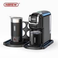 HiBREW 5 in 1 Multiple Capsule Coffee Machine Hot/Cold DG Cappuccino 19Bar Milk Frother Frothing Foa