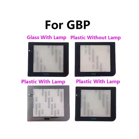 1-5PCS Glass Lens Protector W/ Adhensive For Gameboy Pocket Screen Plastic Lens