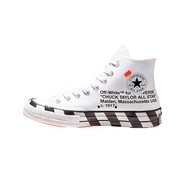 （ของแท้อย่างเป็นทางการ）OFF-WHITE X CONVERSE 1970S CHUCK TAYLOR OW 2.0 Mens and Womens Canvas Shoes 1