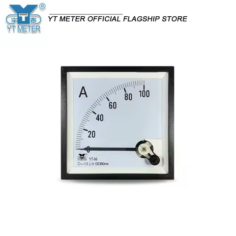 CP96 60mV Input DC Ammeter 50A 100A 200A 300A 400A Pointer BE96yt96