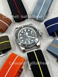 French Marine Nationale Military 傘兵彈性錶帶 22mm 20mm 18mm - 多種顏色選擇, 兩條以上包郵