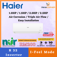 [UV Cool Deluxe] (NEW) Haier UV Ray Inverter Air Conditioner Smart Clean R32 HSU-10VQC22 (1.0HP) / H