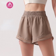 AirActive Sports Shorts Two-in-One Lining Mesh Stitching Side Pocket Dri-Fit Running Dance Exercise