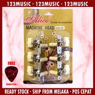【POS CEPAT FREE PICK】 Alice Classical Guitar Machine Head Tuning Pegs Telinga Pemusing Gitar Tali Ny