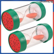 ⌚ Classroom Timers Watermelon Toothbrush Timer for Kids 2Pcs 3 Minute Sand Timer in Plastic Material
